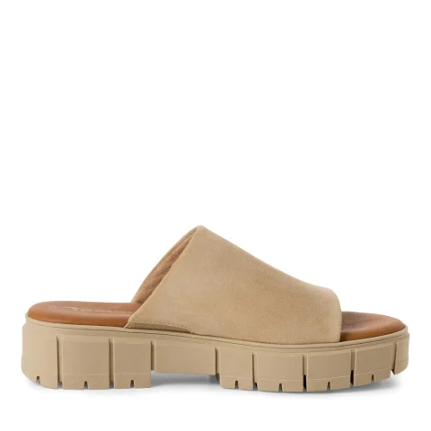 Дамски Равни Чехли TAMARIS – 1-27252-42-436 TAN SUEDE_1 — снимка 2