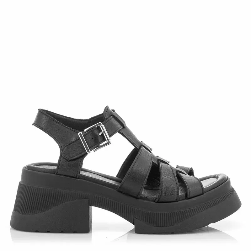 Дамски Сандали На Ток CARLO FABIANI – 252-29900 TRENDY LOW BLACK