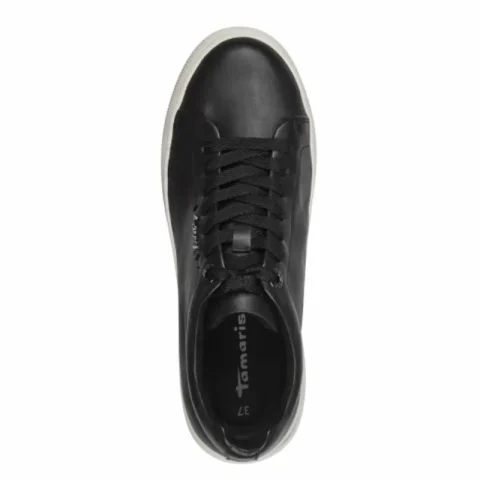 Дамски Сникърс TAMARIS – 1-23736-42-003 BLACK LEATHER — снимка 5