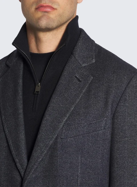 Палто от вълна 'Chesterfield' Brioni — снимка 3