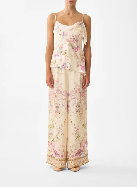 Копринен топ 'Adorned in aranjuez' Camilla — снимка 1