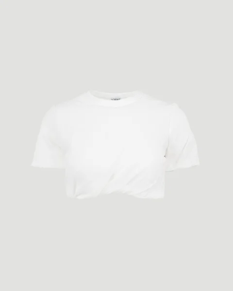 Padded Crop Top in Stretch Silk Chiffon