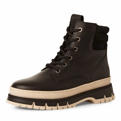 Дамски Равни Боти TAMARIS – 1-25200-45-003 BLACK LEATHER — снимка 3
