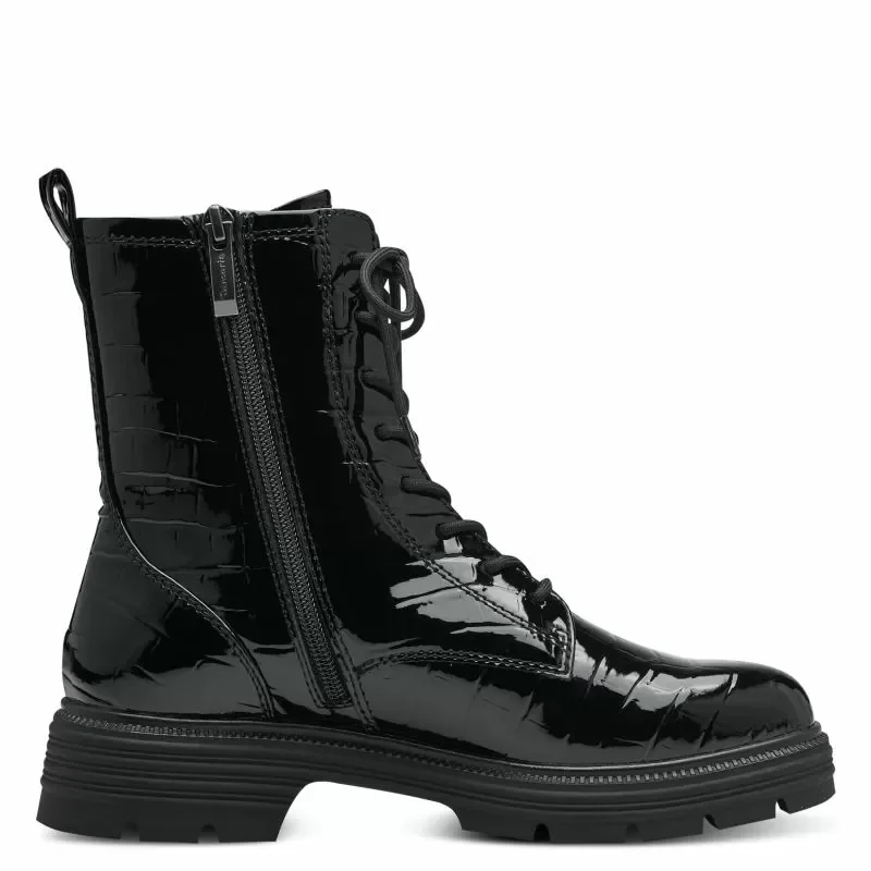 Дамски Кубинки TAMARIS – 1-25264-41-087 BLK PATENT STR — снимка 2