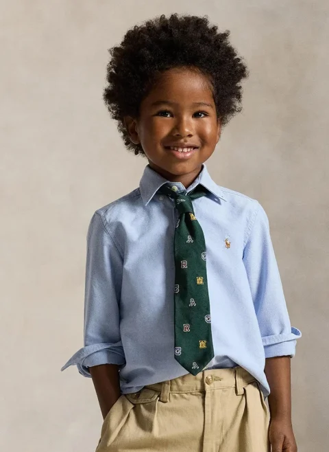 Риза с бродерия Ralph Lauren Kids 2-7 — снимка 2