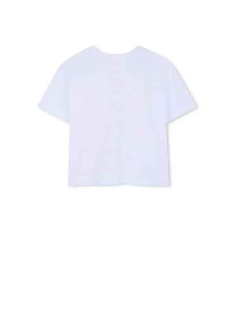 Тишърт с флорален принт Givenchy Kids — снимка 3