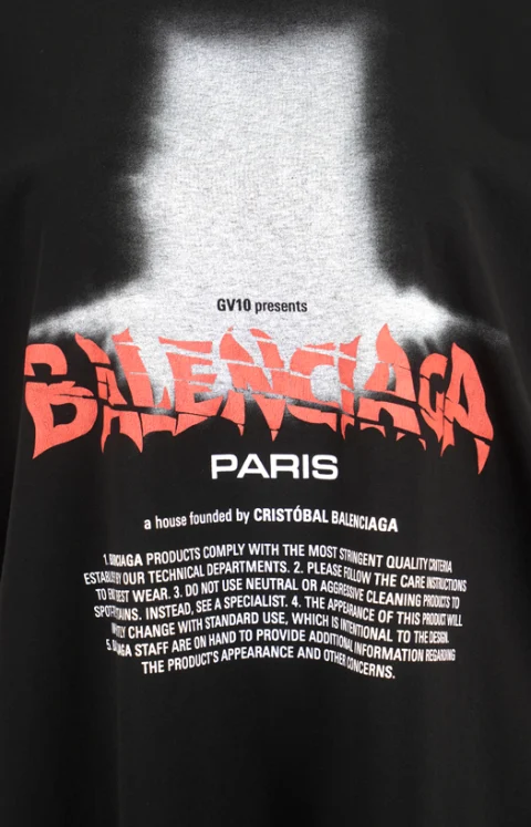 The Door Oversized T-Shirt in Black — снимка 2