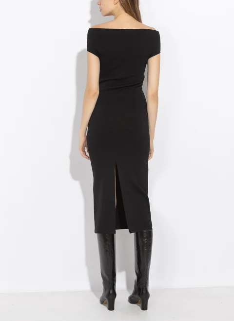 Рокля 'Off-the-shoulder' Alberta Ferretti — снимка 3