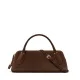 Дамска кафява чанта LOCK SUEDE TORY BURCH — снимка 2