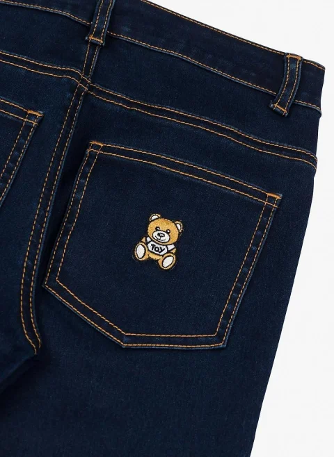 Разкроен деним Moschino Kids — снимка 3