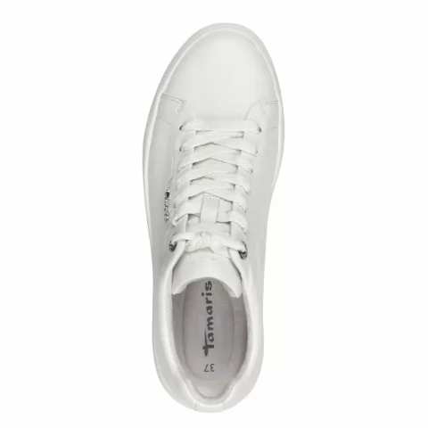 Дамски Сникърс TAMARIS – 1-23736-42-117 WHITE LEATHER — снимка 5