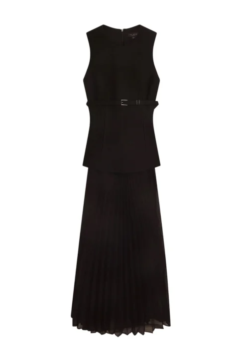 Рокля Raddimk Boucle Top Pleated Midi 285302 black