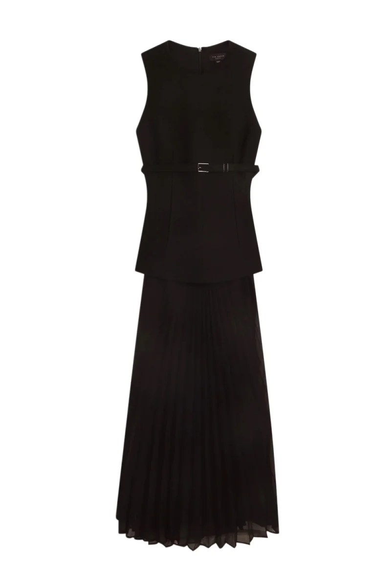 Рокля Raddimk Boucle Top Pleated Midi 285302 black