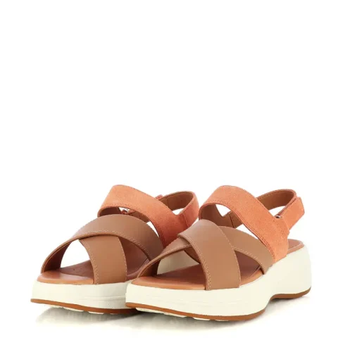 Дамски Сандали На Платформа GEOX – D650VC D SPHERICA ECUB PEACH/BEIGE — снимка 3