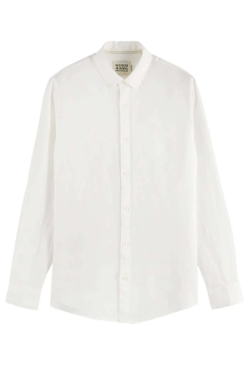 Риза Linen Ls Button-Down 179188 SC100 off white
