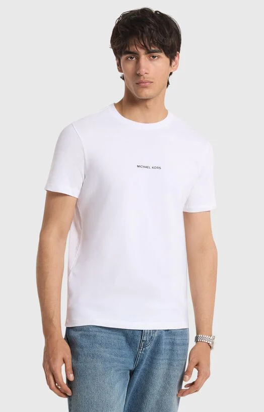 Памучна тениска с контрастно лого