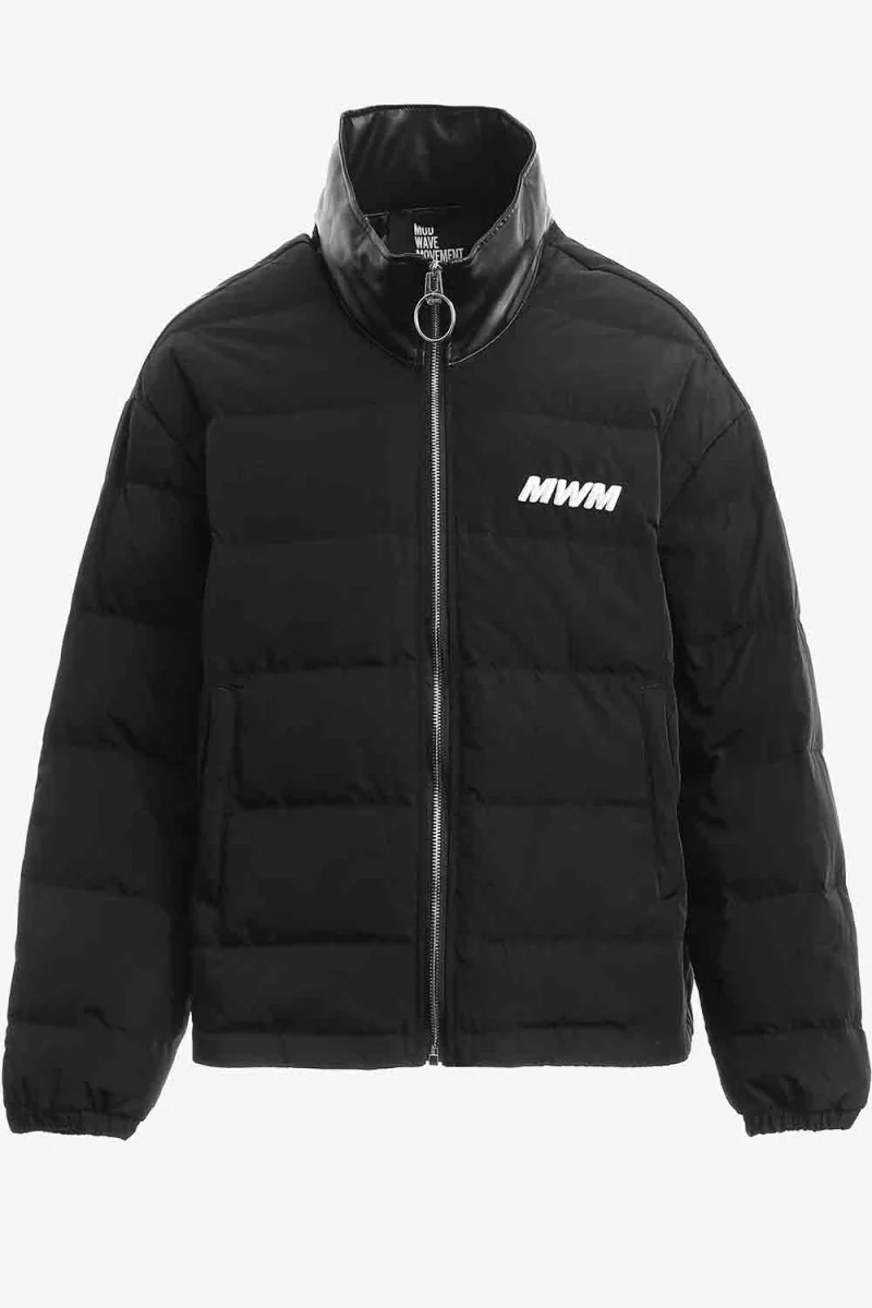 Яке Funnel Neck Logos MW094070892 black — снимка 2