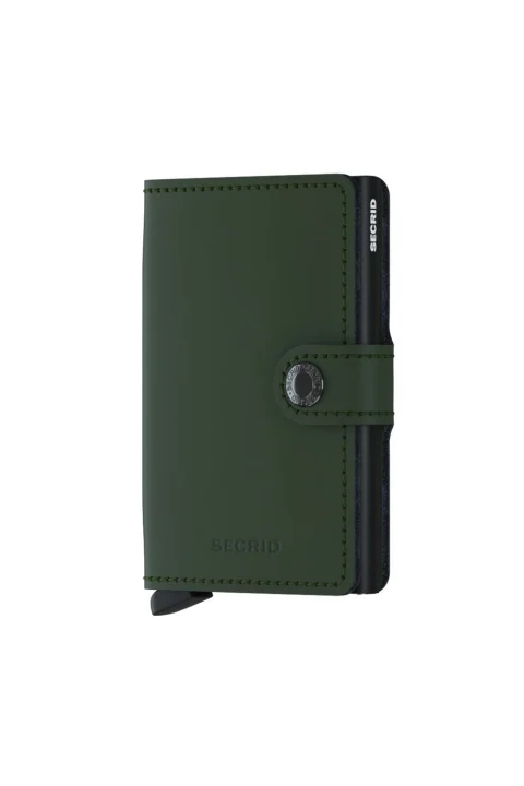 Портфейл Miniwallet Matte Green-Black MM-Green-Black