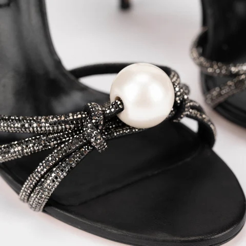 Дамски сандали с перла Casadei — снимка 6