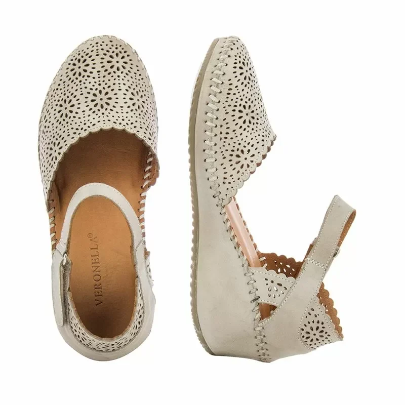Дамски Сандали На Платформа VERONELA – 128.027 R108 OFF WHITE — снимка 2