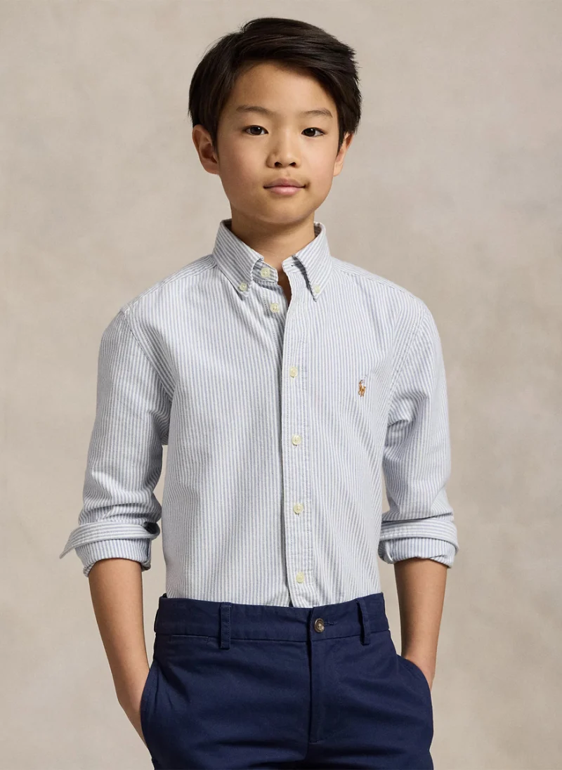 Раирана риза с бродерия Ralph Lauren Kids 7-14 — снимка 2