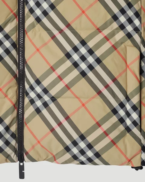 Women's Reversible Check Nylon Padded Gilet — снимка 2
