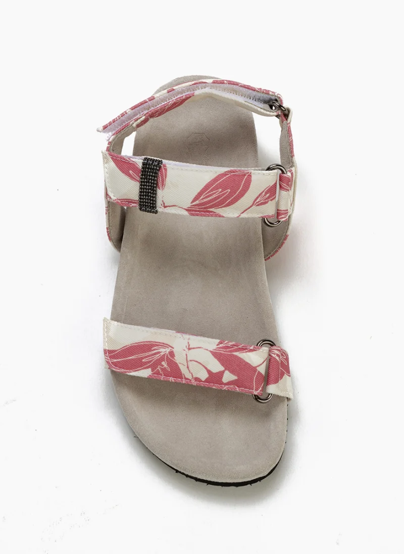 Сандали с флорален принт Brunello Cucinelli Kids — снимка 5
