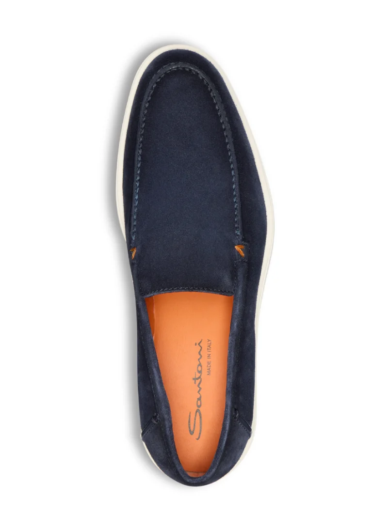 Велурени мокасини Santoni — снимка 3