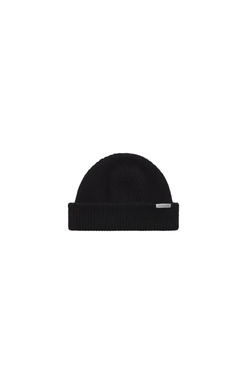 Wool Beanie in Black