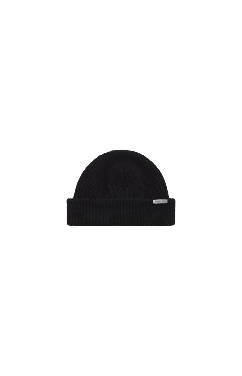 Wool Beanie in Black