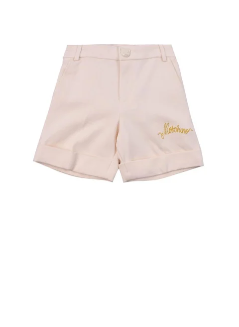 Къс панталон с лого Moschino Kids