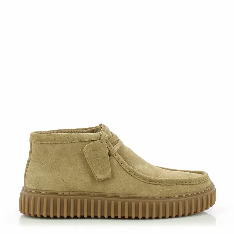 Мъжки Ежедневни Боти CLARKS – 26173663 TORHILL HI DARK SAND SUEDE