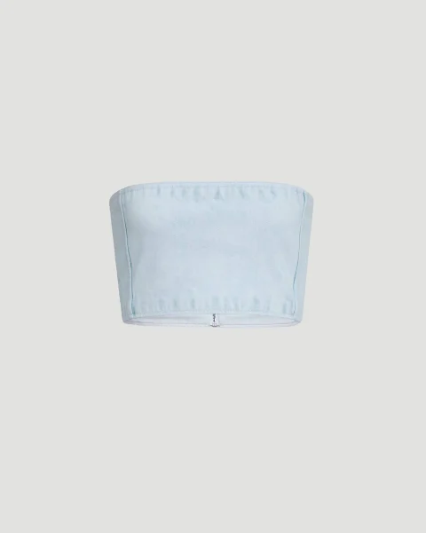 Denim Bustier Top