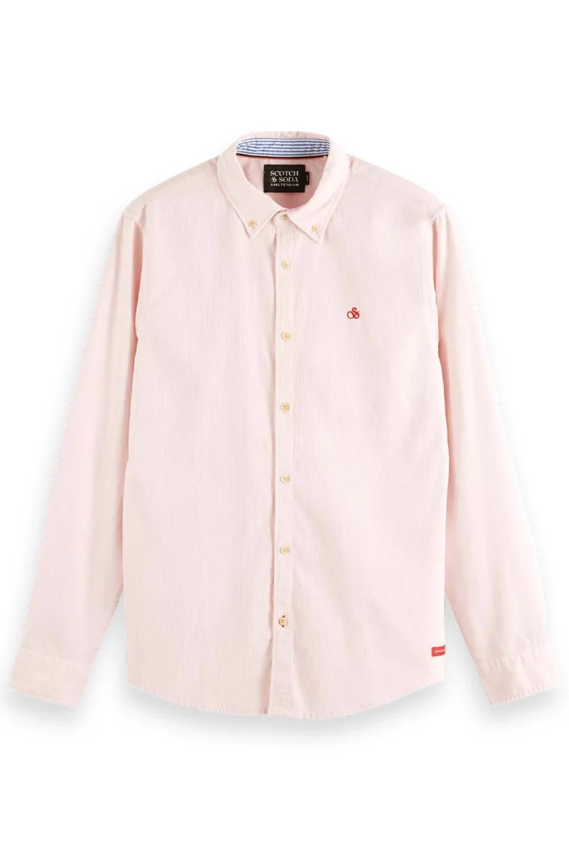 Риза Fine Corduroy - Slim Fit 173080 SC4320 pink cloud