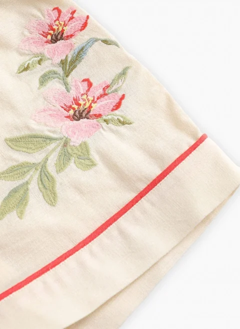 Къс панталон с бродерия 'Aster' Zimmermann Kids — снимка 4