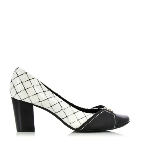 Дамски обувки на ток JORGE BISCHOFF – j41385005-white/black211