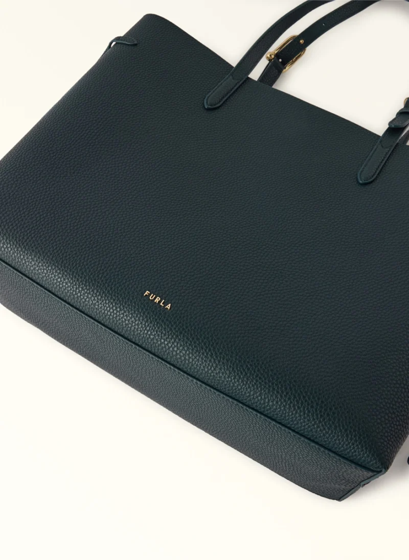 Кожена 'Tote' чанта Furla Ava Dark Forest L — снимка 3