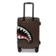 Малък куфар SHARKS IN PARIS WTF BUBBLE BROWN CHECK SPRAYGROUND — снимка 4