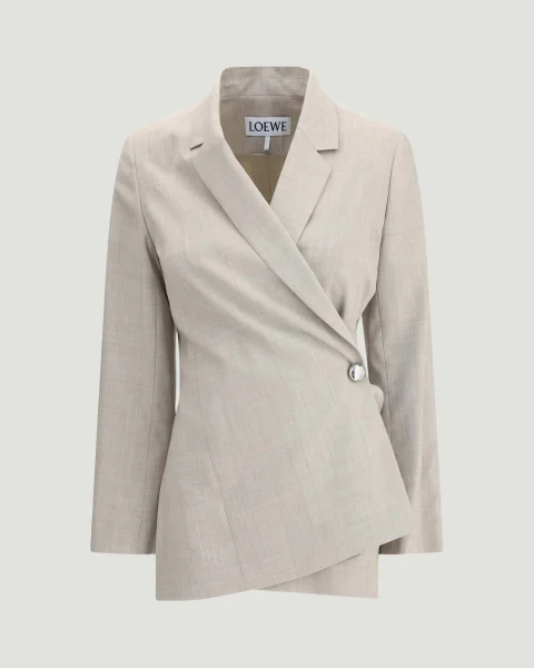 Jacket in Beige Wool
