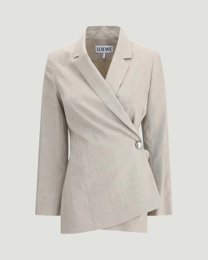 Jacket in Beige Wool