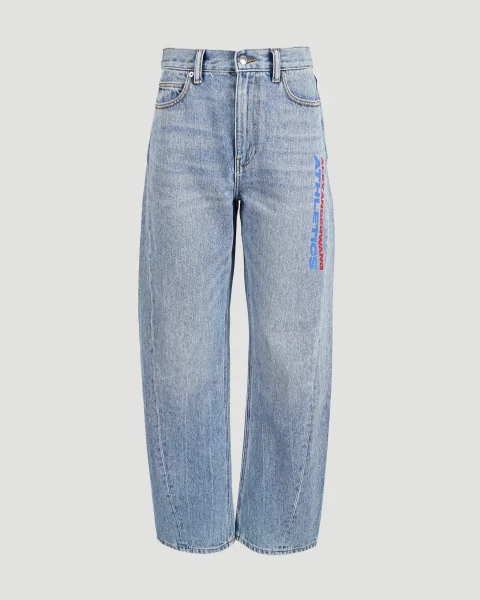 Wide-Leg Jeans with Logo