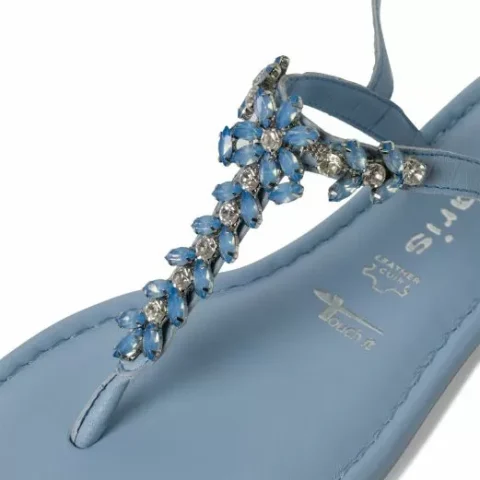 Дамски Равни Сандали TAMARIS – 1-28124-42-880 LIGHT BLUE — снимка 4