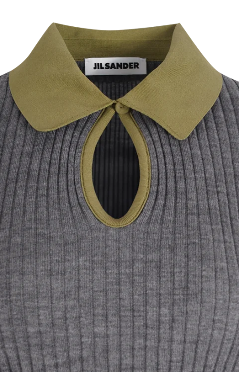 Grey Wool Polo — снимка 2