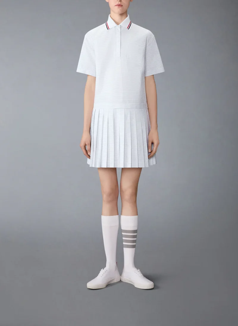 Рокля-риза с райе Thom Browne
