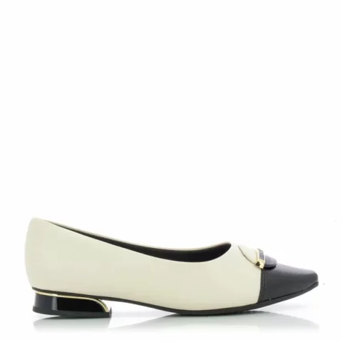 Балерини PICCADILLY – 279025-2 OFF WHITE/PRETO