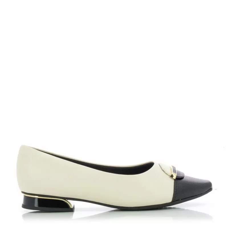 Балерини PICCADILLY – 279025-2 OFF WHITE/PRETO