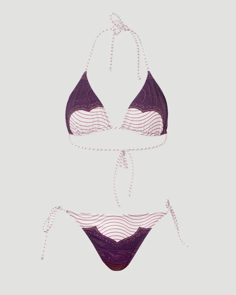 The Burgundy Cartouche Bikini