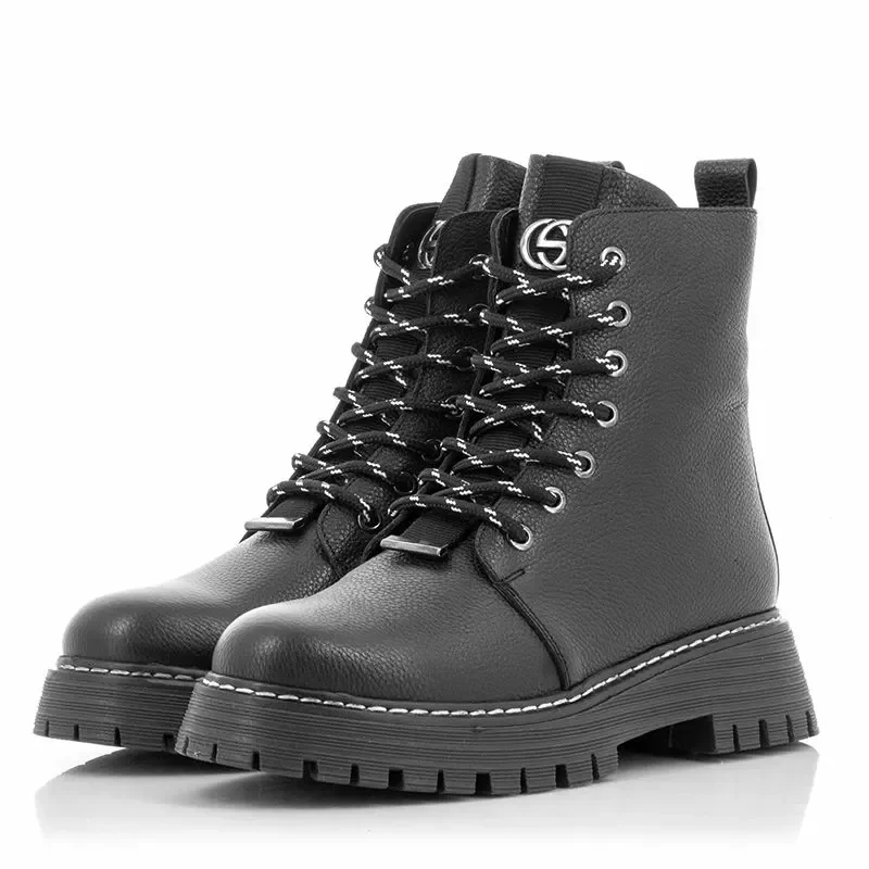 Дамски Кубинки CARLO FABIANI – 108303 BLACK — снимка 3