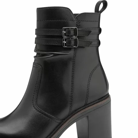 Дамски Боти На Ток TAMARIS – 1-25383-45-003 BLACK LEATHER — снимка 4