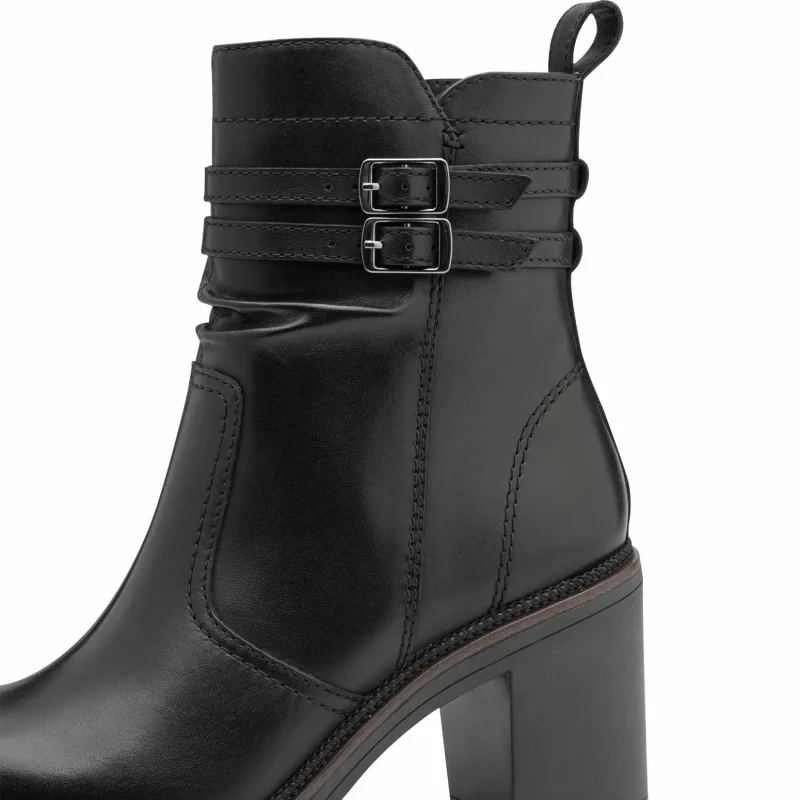 Дамски Боти На Ток TAMARIS – 1-25383-45-003 BLACK LEATHER — снимка 4